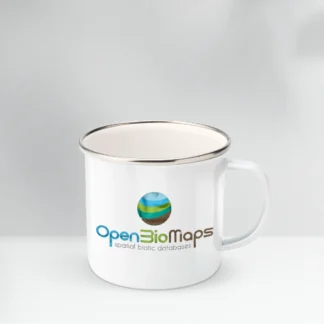 OpenBioMaps Enamel Mug – Wildlife Edition