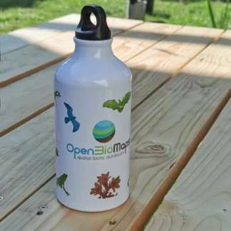 OpenBioMaps Aluminum Water Bottle – Wildlife Edition