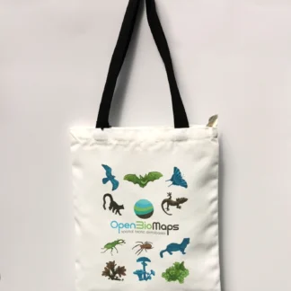 OpenBioMaps Cotton Tote Bag – Wildlife Edition